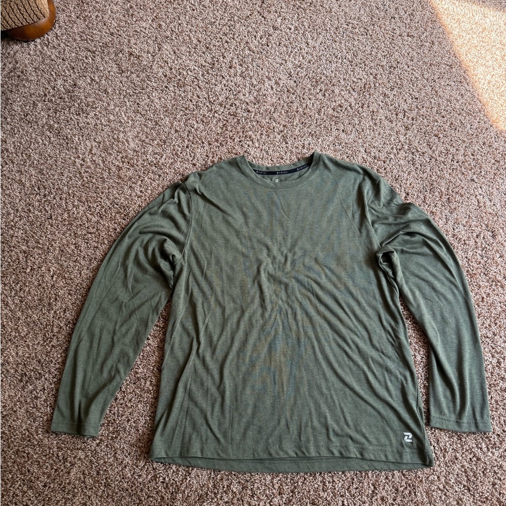 ZELOS Olive Long Sleeve Tee
